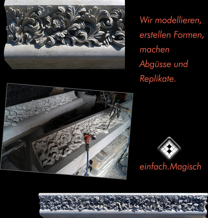 Reproduktion von Skulpturen