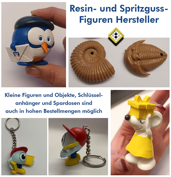 Resin und Spritzgussfiguren