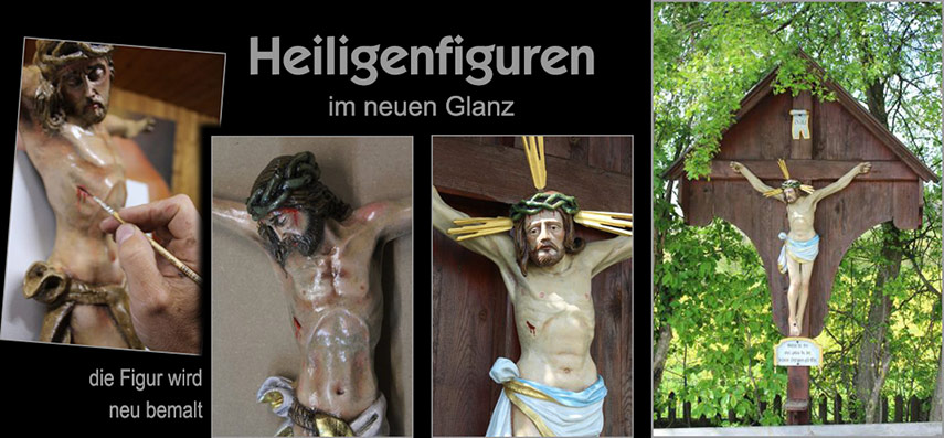 Restaurierung von Holzfiguren