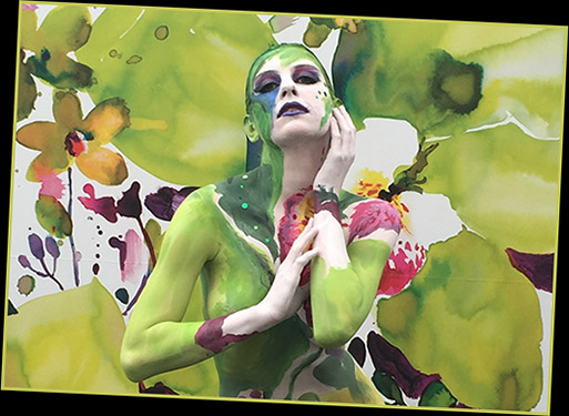 Bodypainting für Malerinnungen