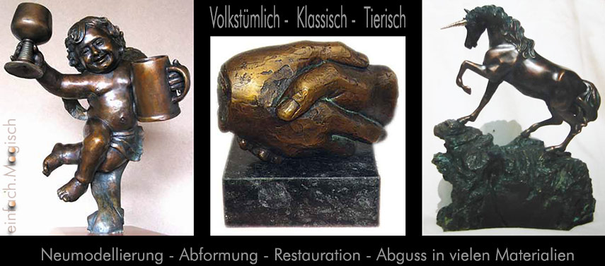 von der Abformung zur fertigen Skulptur