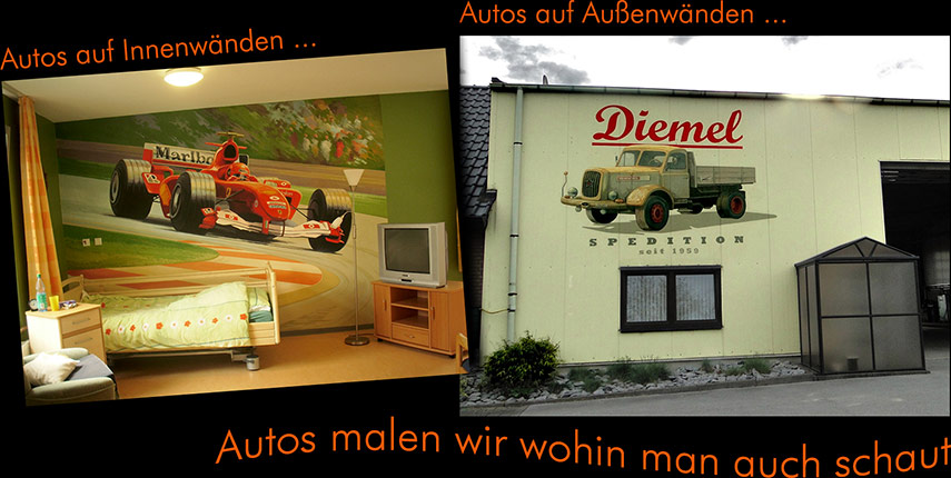 Wandgemälde Auto