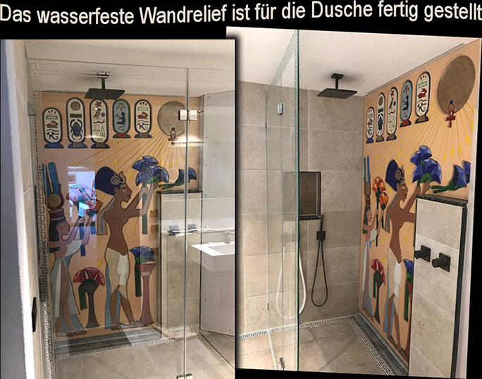 Wandreliefs nach Wunsch