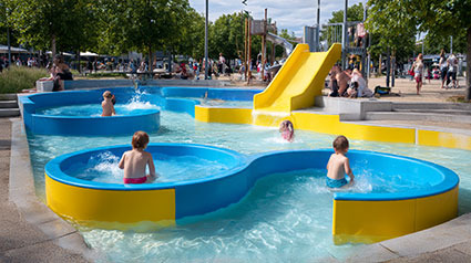 Wasserspielanlagen aus Kunststoff