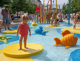Wasser-Spielplätze